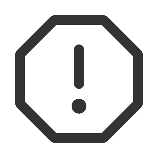 иконка warning octagon, warning, предупреждение, octagon,