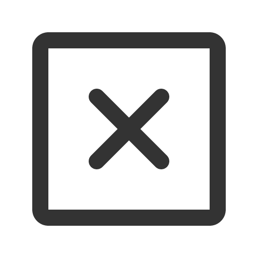 иконка x square, square,