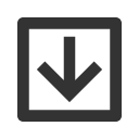 иконка arrow down box, arrow, стрелка, down, box, коробка