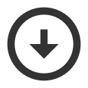 иконка arrow down circle, arrow, стрелка, down, circle