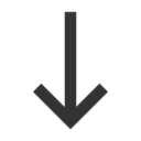 иконка arrow down long, arrow, стрелка, down, long