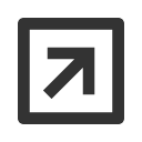 иконка arrow right up box, arrow, стрелка, right, up, стрелка вверх, box, коробка