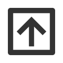 иконка arrow up box, arrow, стрелка, up, стрелка вверх, box, коробка