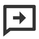 иконка chat forward, chat, чат, forward, вперед