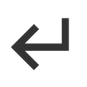 иконка corner down left, corner, down, стрелка, left