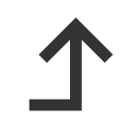 иконка corner right up, corner, right, стрелка, up, стрелка вверх