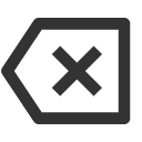 иконки delete back 2, delete, удалить, back, стрелка