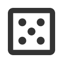 иконки dice 5, dice, игральная кость
