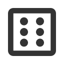 иконки dice 6, dice, игральная кость
