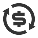 иконки exchange dollar, exchange, обмен валюты, dollar, доллар