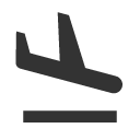 иконка flight land, flight, самолет, land