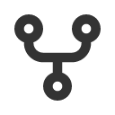 иконка git fork, git, fork, погрузчик