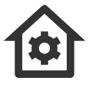 иконка home gear, home, дом, gear, шестеренка