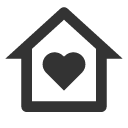 иконка home heart, home, дом, heart, сердце