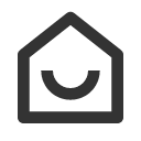 иконка home smile 2, home, дом, smile, смайлик