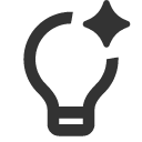 иконки lightbulb ai, lightbulb, лампочка, ai