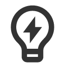 иконки lightbulb flash, lightbulb, лампочка, flash