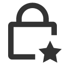 иконка lock star, lock, замок, star, звезда
