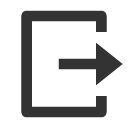 иконки logout box r, logout, выход, box, коробка