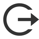 иконка logout circle r, logout, выход, circle