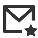 иконка mail star, mail, почта, star, звезда