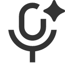 иконка mic ai, mic, микрофон, ai
