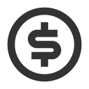 иконка money dollar circle, money, деньги, dollar, доллар, circle