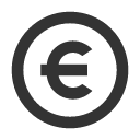 иконка money euro circle, money, деньги, euro, евро, circle