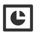 иконка pie chart box, pie, круговая диаграмма, chart, график, box, коробка