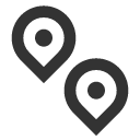 иконки pin distance, pin, кнопка, distance