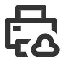 иконка printer cloud, printer, принтер, cloud, облако