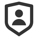иконка shield user, shield, щит, user, пользователь