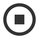 иконка stop circle, stop, стоп, circle