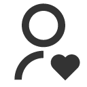иконка user heart, user, пользователь, heart, сердце