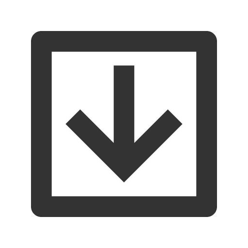иконка arrow down box, arrow, стрелка, down, box, коробка,