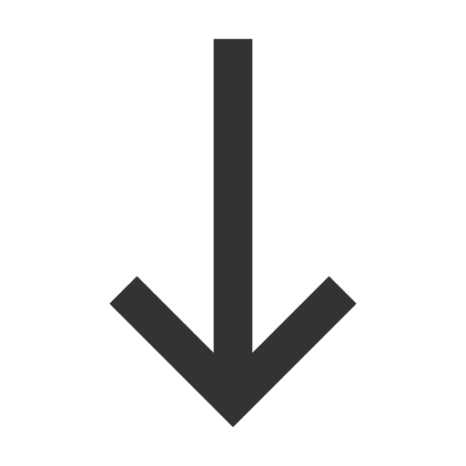 иконка arrow down long, arrow, стрелка, down, long,