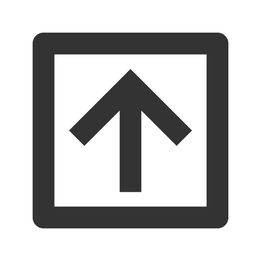 иконка arrow up box, arrow, стрелка, up, стрелка вверх, box, коробка,