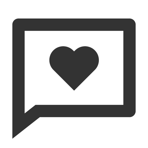 иконка chat heart, chat, чат, heart, сердце,