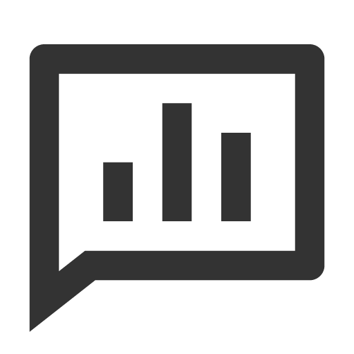 иконка chat poll, chat, чат, poll, голосование,