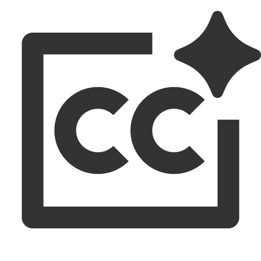 иконка closed captioning ai, closed, captioning, ai,