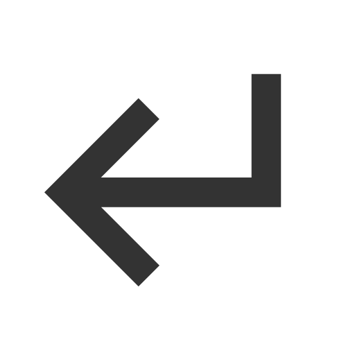 иконка corner down left, corner, down, стрелка, left,