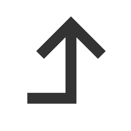 иконка corner right up, corner, right, стрелка, up, стрелка вверх,