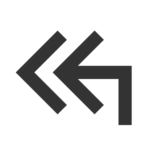 иконка corner up left double, corner, up, стрелка вверх, left, стрелка, double,