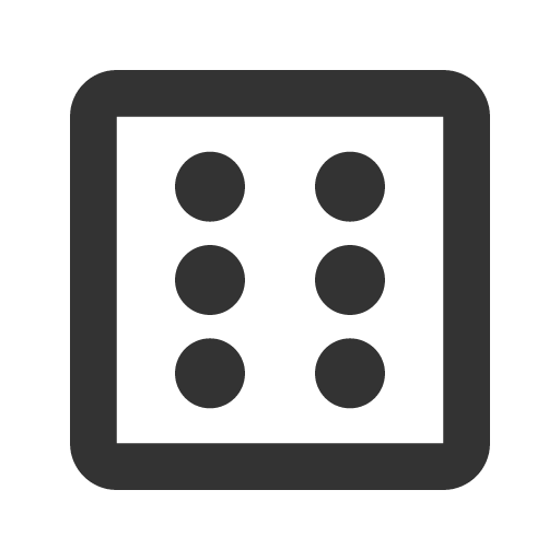 иконка dice 6, dice, игральная кость,