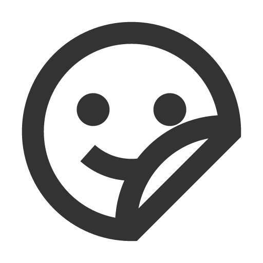 иконка emoji sticker, emoji, sticker,