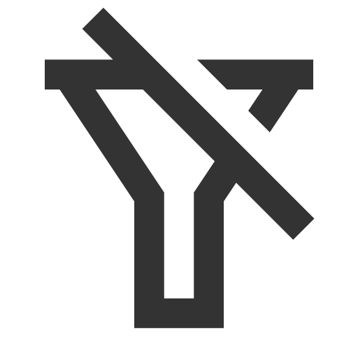 иконка filter off, filter, off,