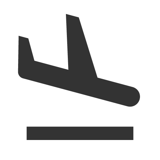 иконка flight land, flight, самолет, land,