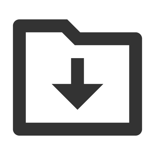 иконка folder download, загрузки, folder, папка, download, скачать,