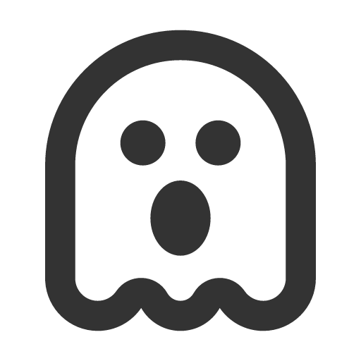 иконка ghost, приведение,