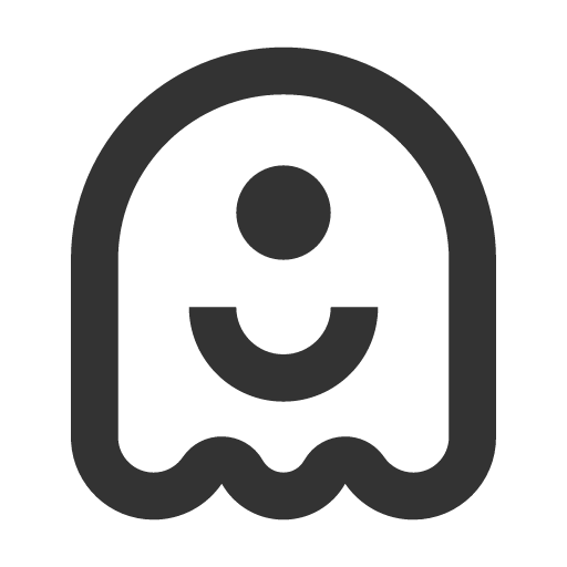 иконка ghost smile, ghost, приведение, smile, смайлик,